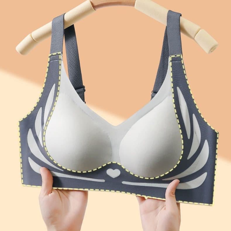 Pure Desire Hot Girl Back Lifting Bra Push-Up Seamless Wired Anti-Sagging Sports Bra Top for Women
