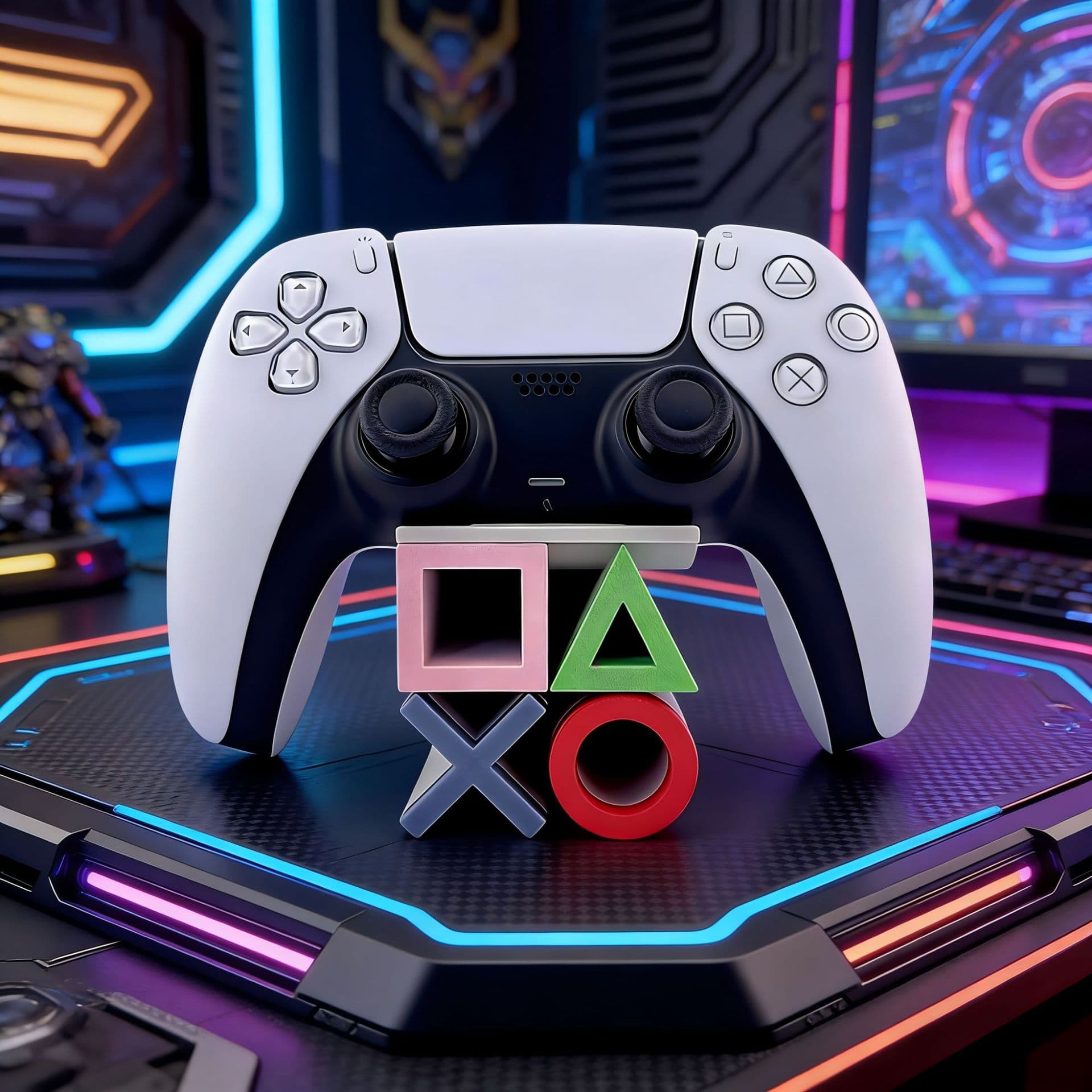 Cross-border Hot-selling 3D Printed Game Console Controller Handle Stand for PS5-Game Controller