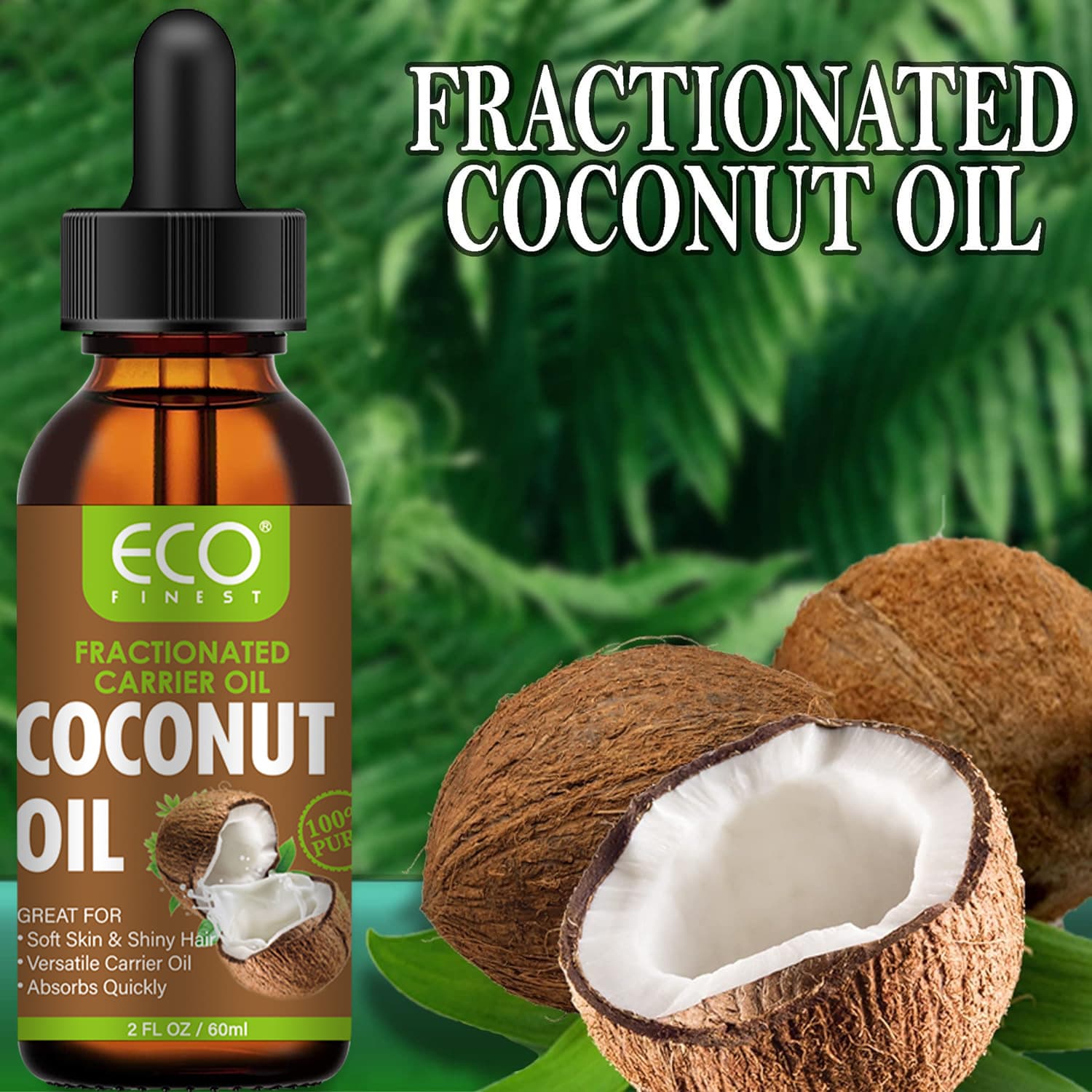 Cross-border spot base oil fractionated coconut oil massage body skin care hair care massage moisturizing diluted base essential oil