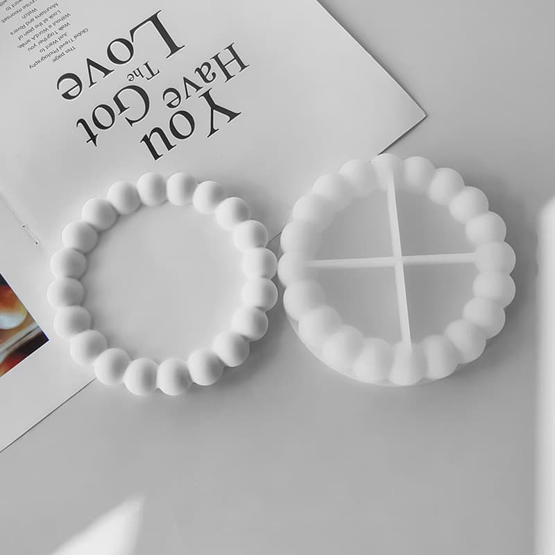 Cross-border bubble round tray silicone mold DIY crystal glue resin plaster tabletop decoration tray