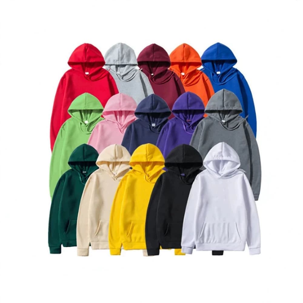 Cross-border Solid Color Hooded Casual Unisex Sweatshirt Loose Fit 220g Fabric European Size