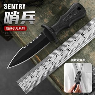 Mini Necklace Tactical Neck Knife, Women's Self-Defense Knife, Outdoor Knife, Fixed Blade, Camping Portable Fruit Knife