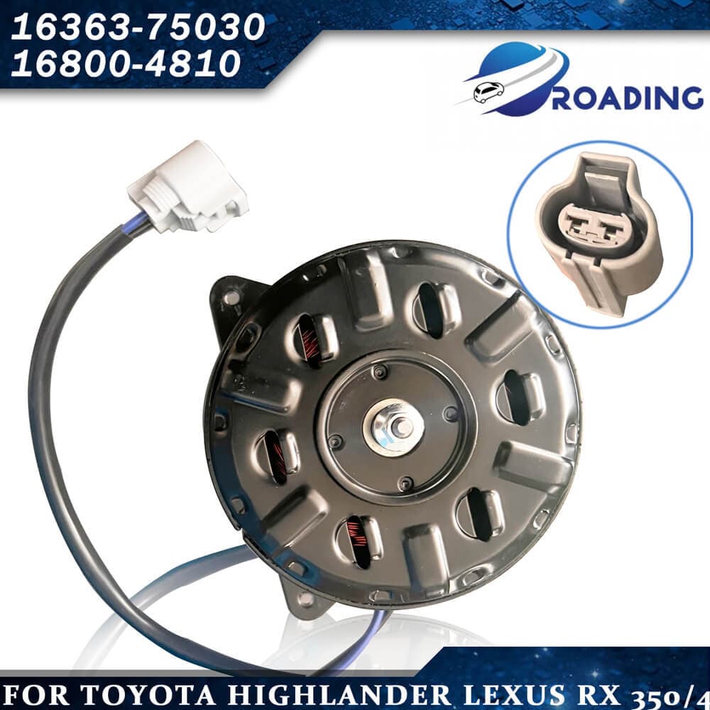16363-75030/16363-20400/168000-4810 suitable for Toyota Hiace cooling fan motor.