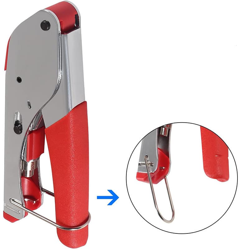RG59/6 Coaxial Cable Crimping Tool F-Connector Compression Pliers Wire Stripper Crimper Tool Kit Dedicated Network Cable Pliers