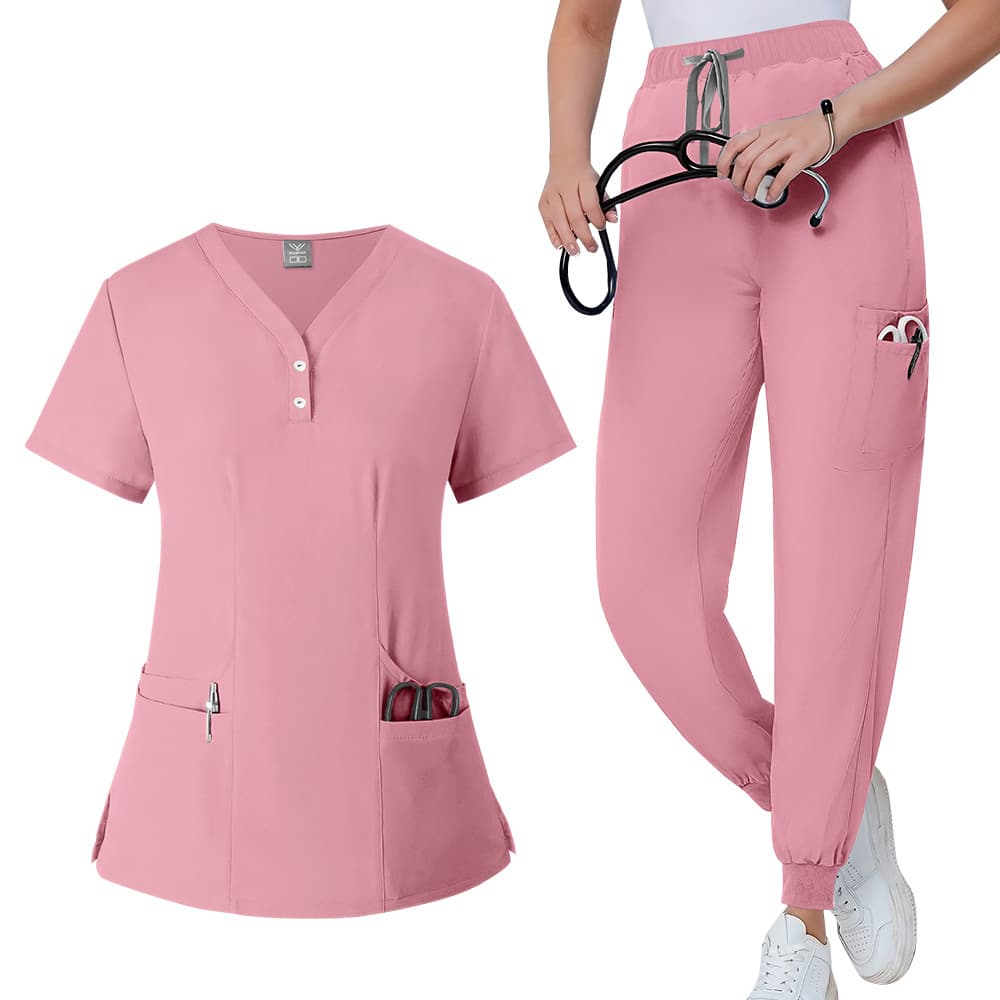 Amazon Surgical Short-Sleeve Scrub Tops for Women, Short T-Shirts for Nurses and Surgeons, Isolation Gowns for Medical Professionals