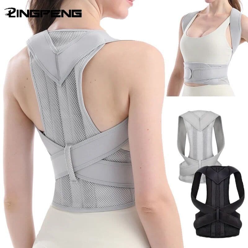 Back brace for men and women, scoliosis fixation and correction device for adults, posture correction belt for writing, and anti-hunchback