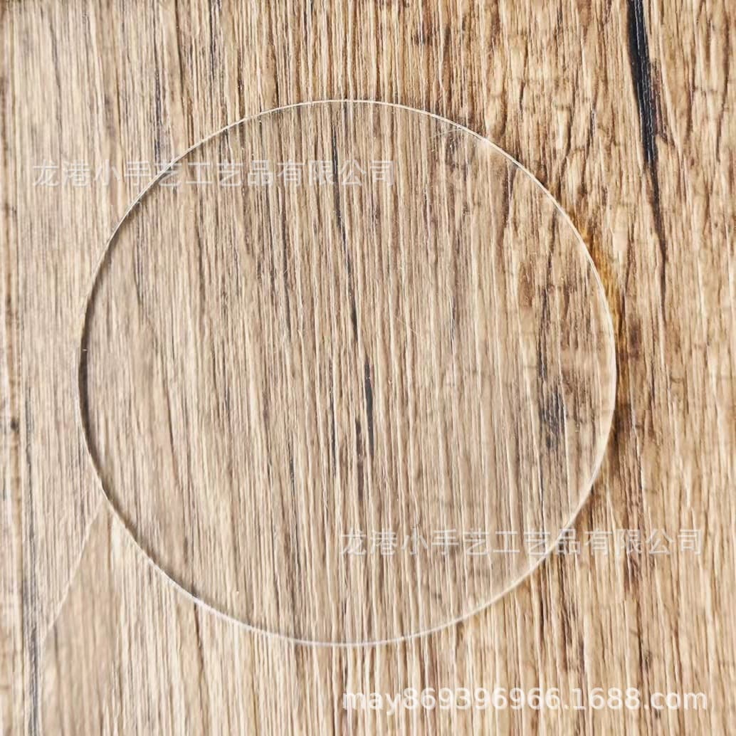 Hot-selling high-transparency round acrylic cake plates, DIY art whiteboard tool trays, support decorative accessories