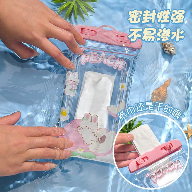 Wholesale Lanyard Phone Waterproof Bag Touchscreen Swimming Sealed Pouch Beach Photography Drifting Transparent Waterproof Phone Case