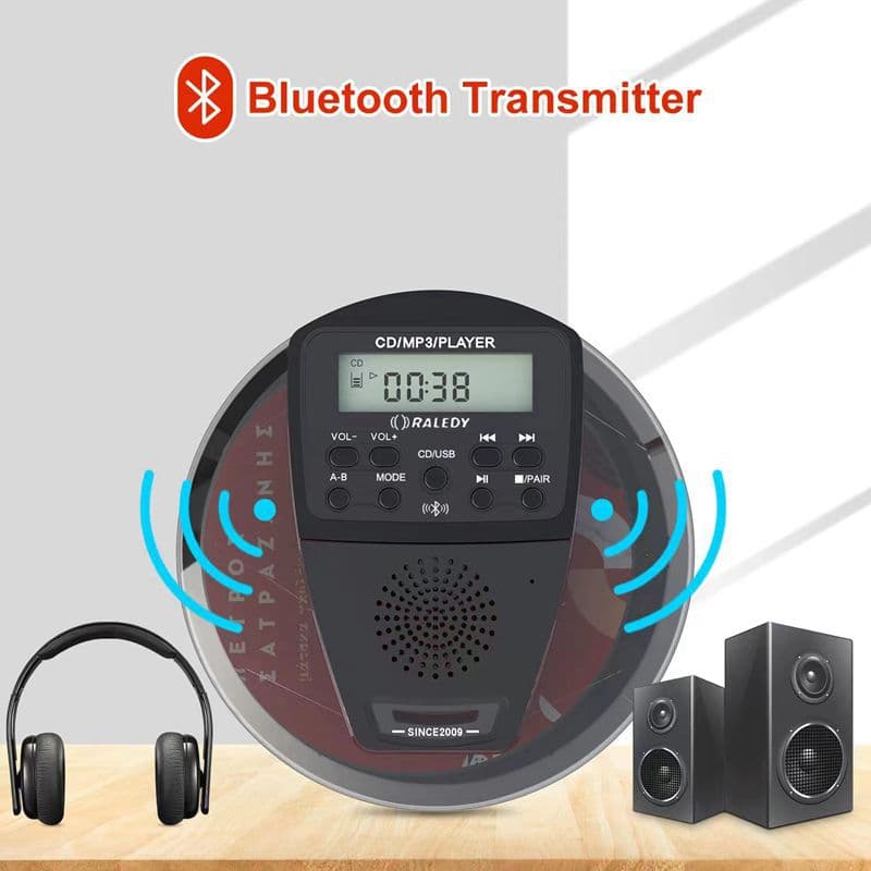Cross-border Amazon Grady 319 CD Walkman Portable Repeater Disc CD Bluetooth Transmitter