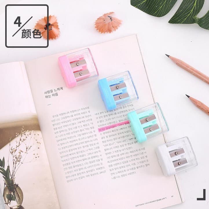 Deli Cartoon Pencil Sharpener for Kids, Cute Plastic Manual Pencil Sharpener, Student Stationery Wholesale