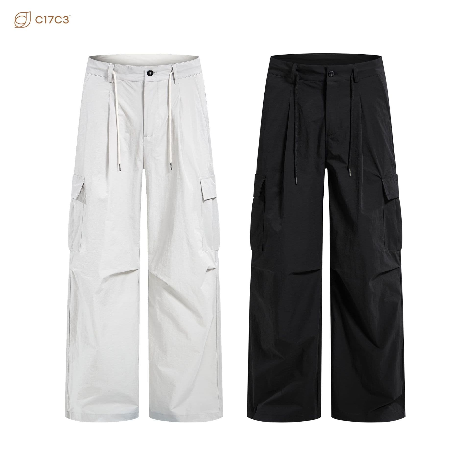 2026 summer new product JTW men's and women's drawstring three-dimensional pocket machete overalls anti-wrinkle workwear paratrooper sweatpants