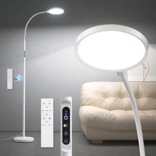 Light therapy lamp, sunlight therapy lamp, supports 3 color temperatures, adjustable brightness, and timer
