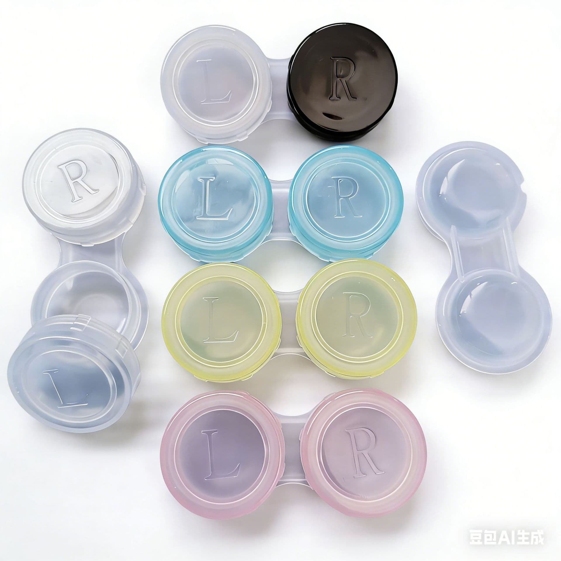 SLH592815 Simple Candy Color Contact Lens Case Beauty Contact Lens Dual Case Wholesale Production-03