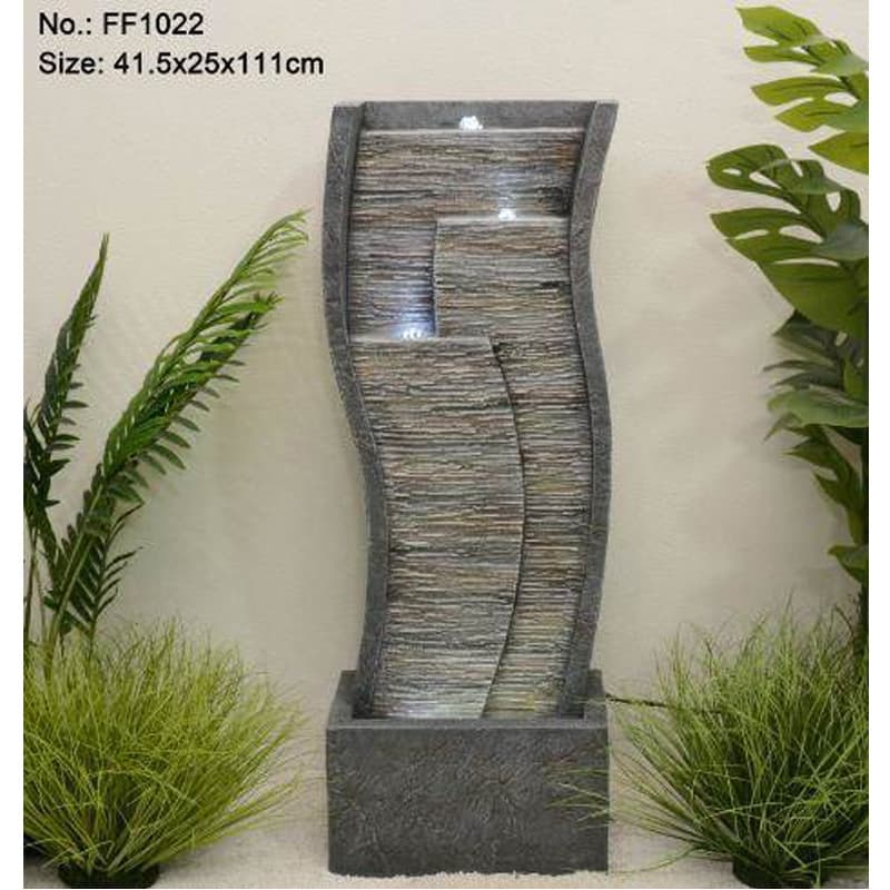Rockery Waterfall Fountain Floor Decoration for Villa Garden Courtyard Fish Pond Hotel Water Curtain Wall Screen Indoor Landscape