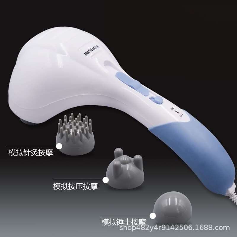 Massager / Dual-Head Massager / Dog Head Massager / Handheld / Multi-Function Full Body Massager / Massage Hammer
