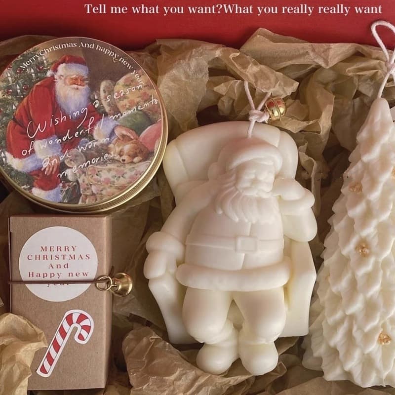 Cute Sofa Santa Candle Christmas Gift Scented Candle Souvenir Home Decoration Photo Props