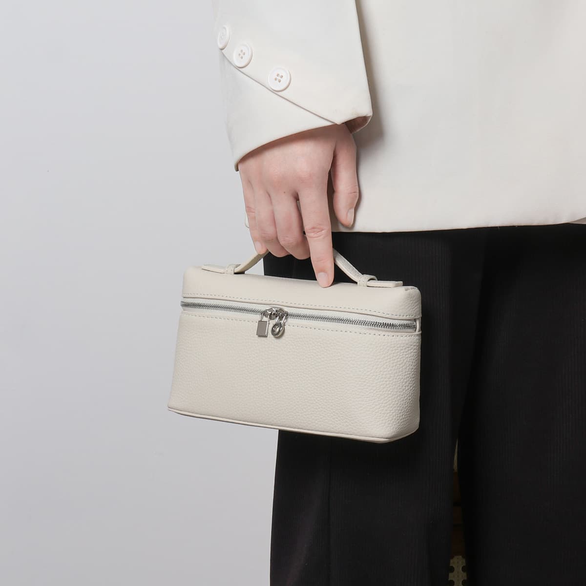 Top-grain leather LP19 lunchbox bag genuine leather women's handbag 2026 new white box bag small crossbody phone bag