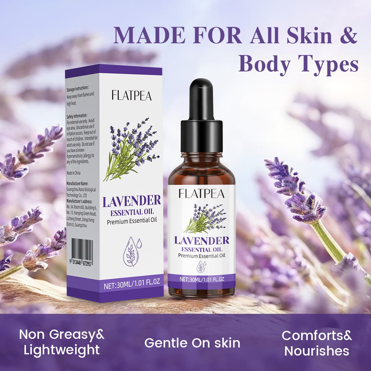 Cross-border Lavender Massage Oil 30ml Compound Essential Oil for Joint Pain Relief and Muscle Relaxation Essential Oils