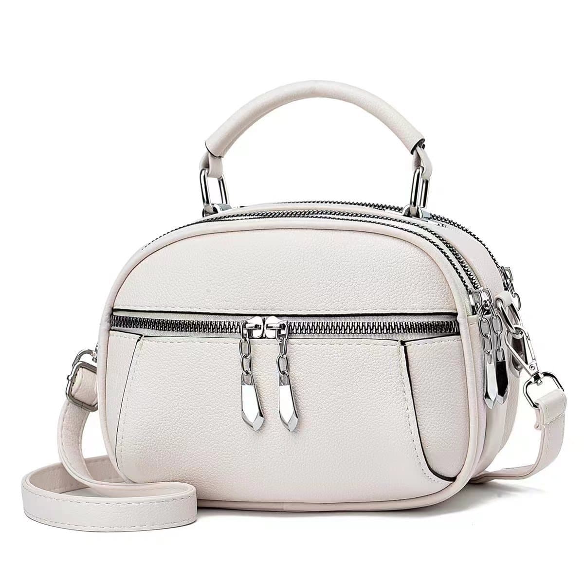 New Handbag, Mini Small Round Bag, Fashion Single Shoulder Bag, Simple Crossbody Bag, Cross-Border Casual Women's Bag, Mom's Bag