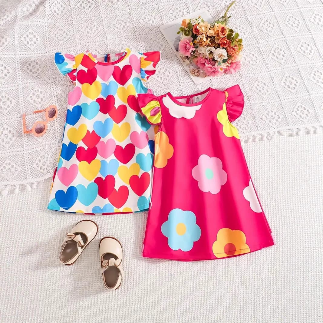 Girl Dress Party Dress Birthday Vacation Summer Dress