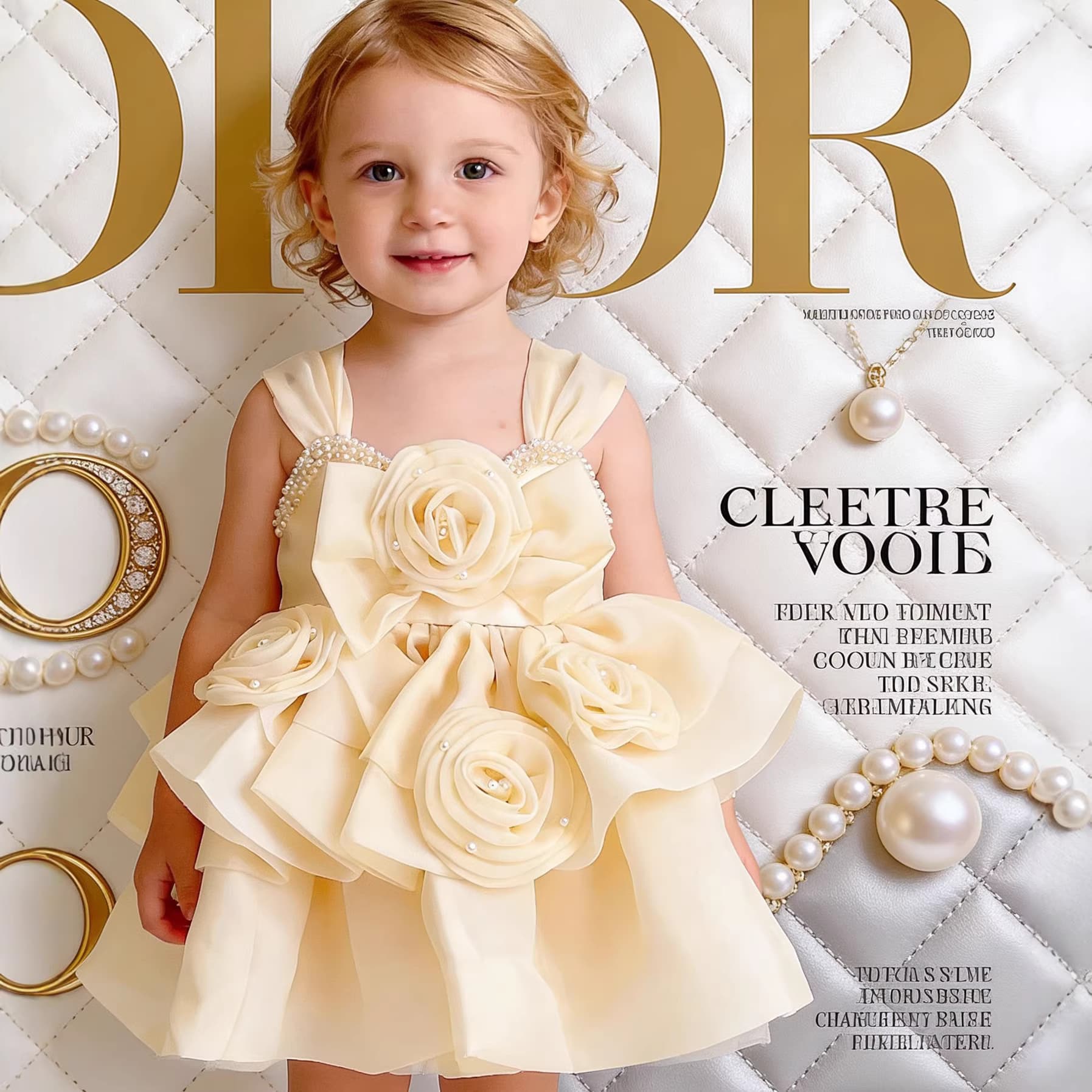 Tulle Dress for Flower Girl Wedding Little Girl Princess Dress High-End Host Performance Costume