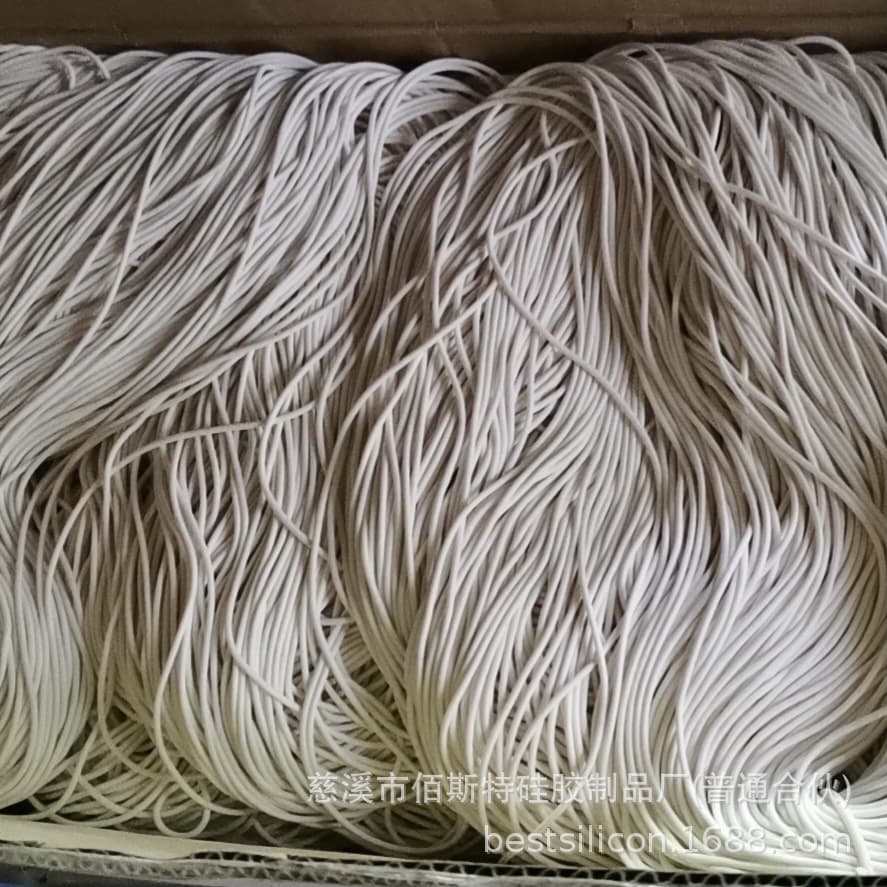 Foam round strip, silicone foam strip, silicone sealing strip, 1.5MM--5MM, multiple specifications, manufacturer direct sales