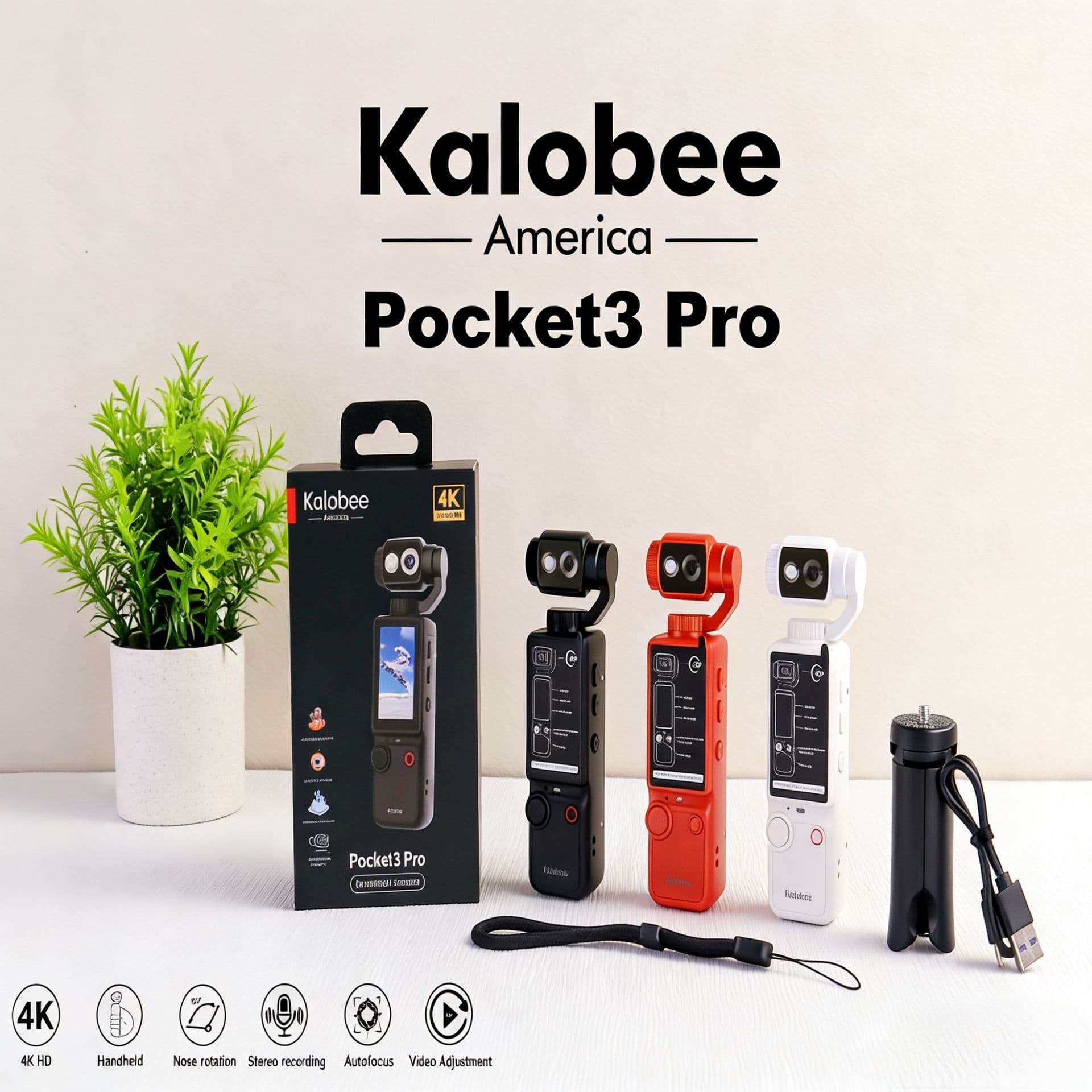 Cross-border 4K HD handheld Pocket3 Pro outdoor sports camera rotating lens vlog recording camera