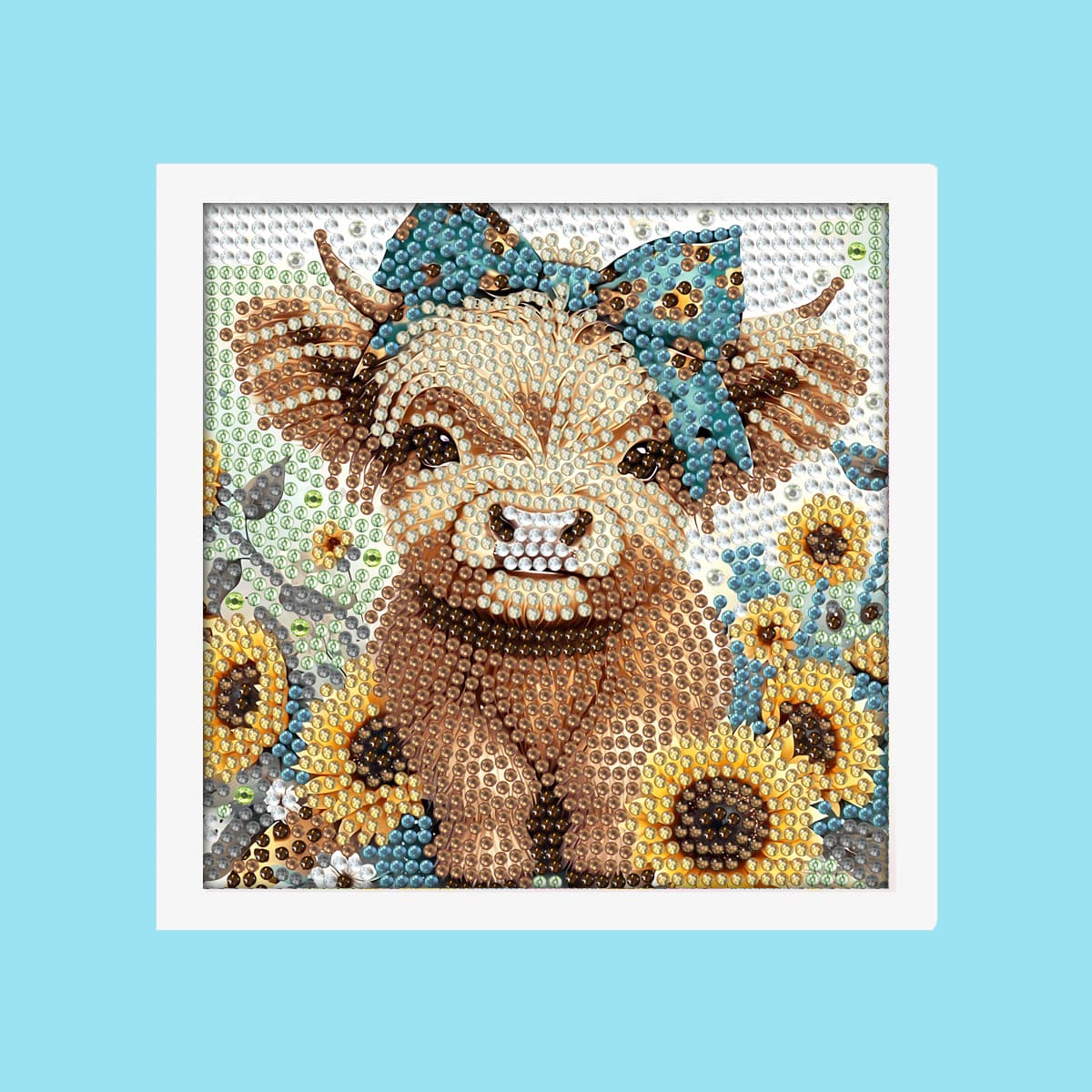 Bright Diamond Cross-Border Children Full Diamond Crystal Sticker Painting Animal 5D Diamond Painting Large and Small Diamonds