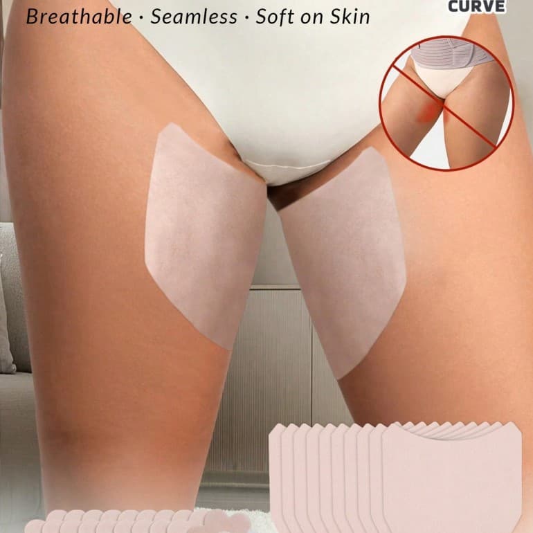 Inner Thigh Anti-Chafing Patch for Women, Anti-Friction Patch for Thigh Root Wear, Transparent Invisible Patch