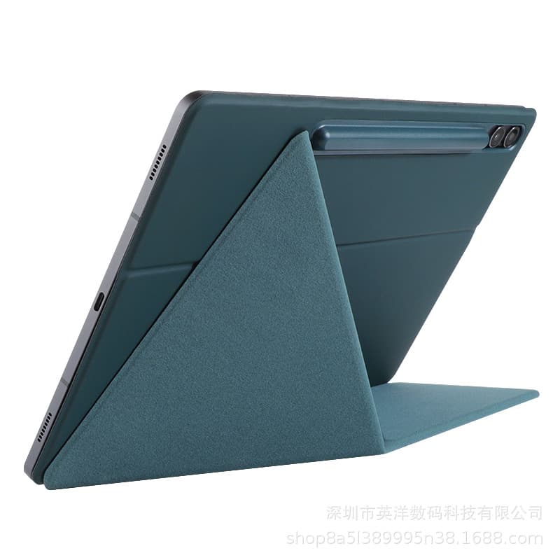 New GALAXYTAB S9+ Magnetic S9 outer pen slot K folding changing angle tablet protective case factory