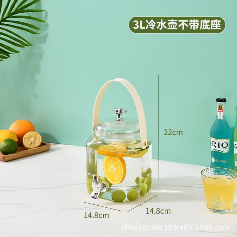 Self-Service Beverage Dispenser, Viral Cocktail Mixing Barrel, Plastic Fruit Tea Bucket, Beer and Juice Container with Tap