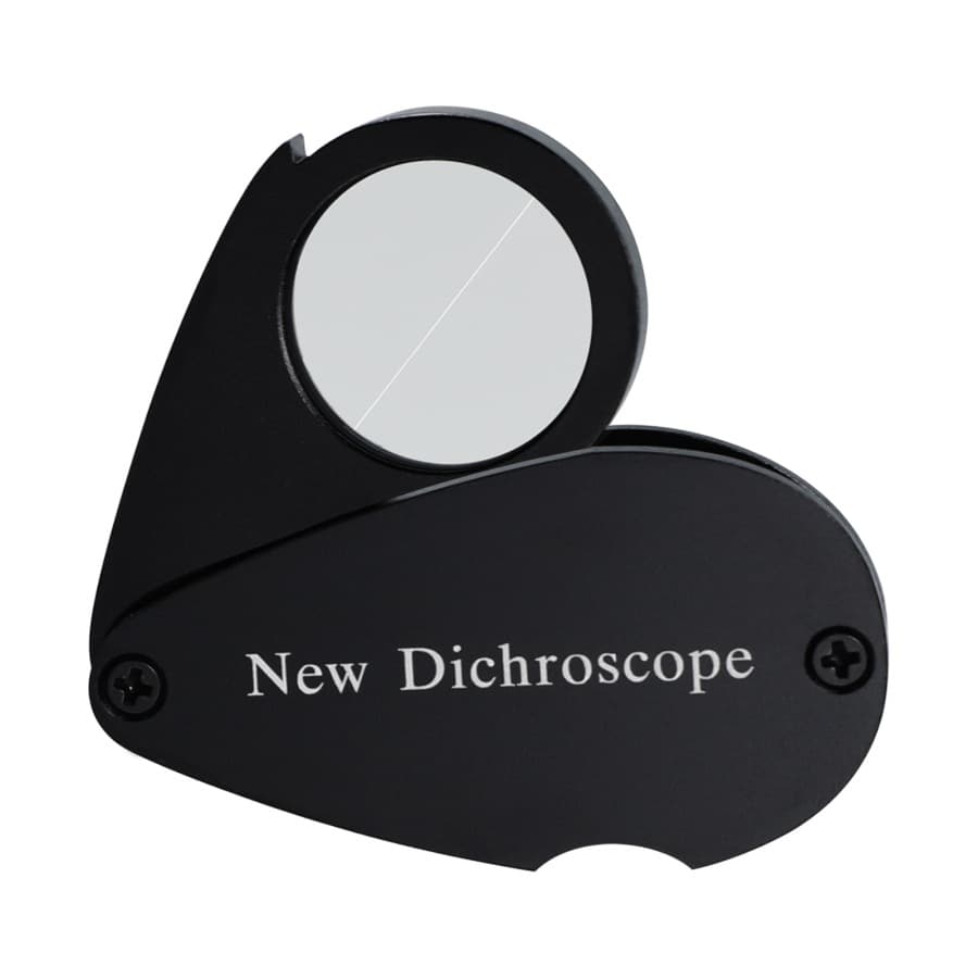 Portable Dichroscope Jewelry Loupe Tool Polychromatic Gemstone Identification Instrument