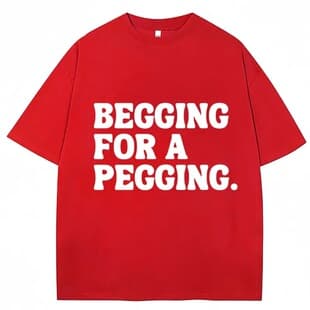 Begging for a Ridiculous Letter Print T-Shirt Spring Summer Soft T-Shirt Oversized Casual T-Shirt Street Unisex Cotton
