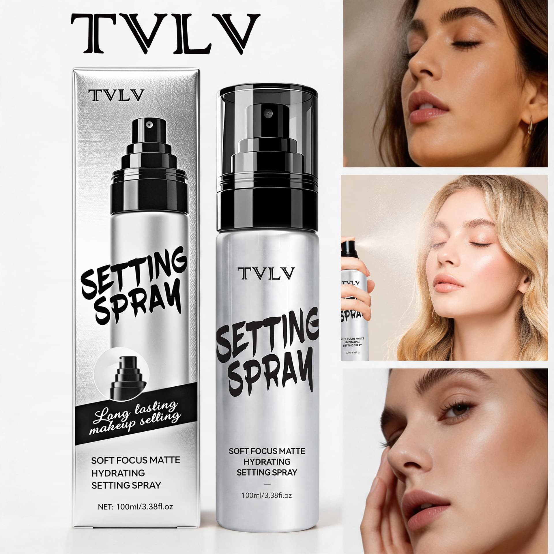 Cross-border popular moisturizing makeup setting spray, refreshing and not easy to remove makeup, natural oil control, quick film forming and long-lasting makeup setting spray