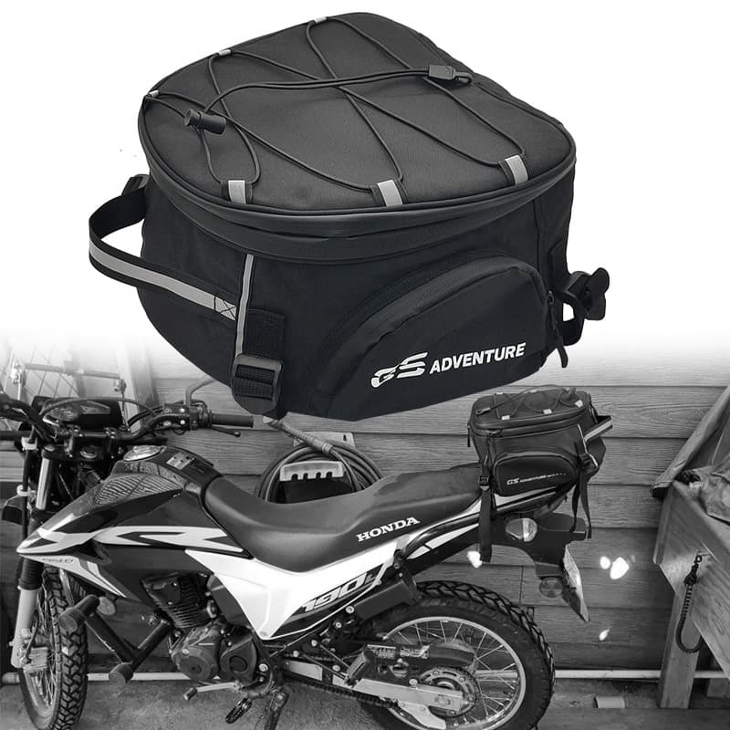 Motorcycle Helmet Bag Rear Seat Bag Compatible with R1200GS R1250GS Multifunctional Large Capacity Waterproof Bag