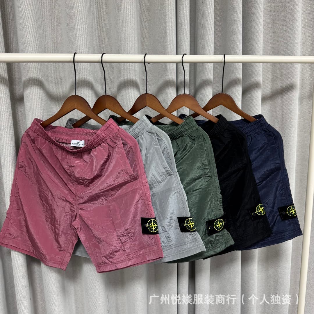 Cross-Border Direct Supply Summer Stone Sports Casual Unisex European and American Style Work Pants, Sports Outdoor Badge Shorts