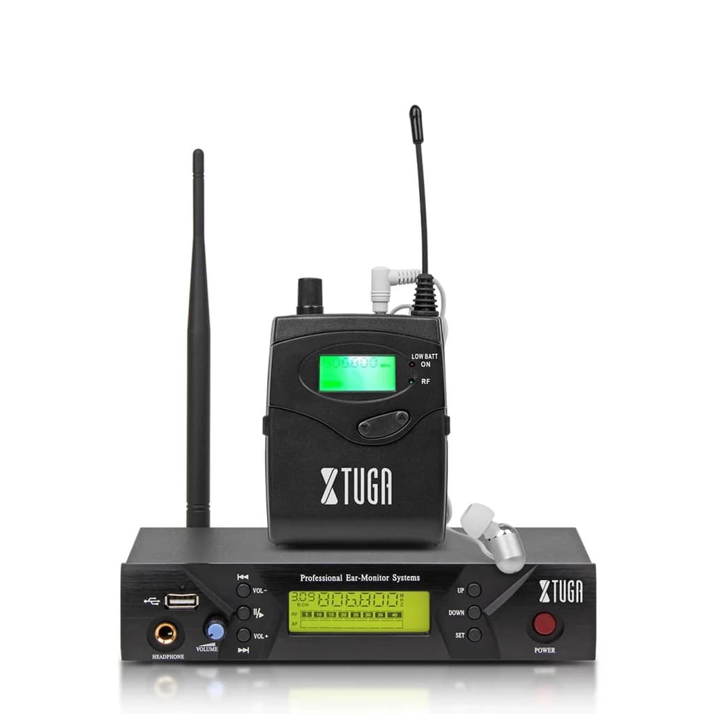 Xtuga BK510 Professional Wireless Stage Monitor In-Ear Monitor System Performance Monitor Headphones