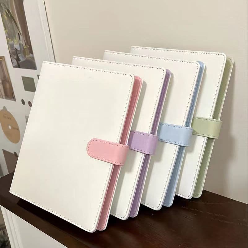 Star Chasing Palace Large Storage Color Matching Card Book A5 Gypsophila Card Book Loose-leaf Four PU Photo Album Ins Card Book