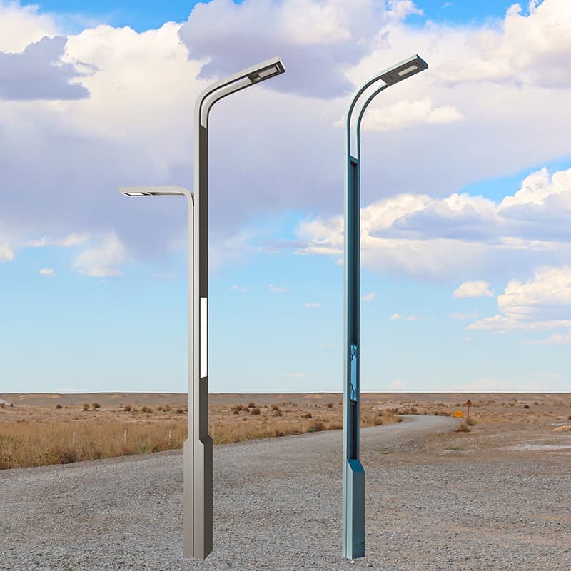 Louis Hengsheng Solar Street Light Pole 6m 8m Outdoor Light 10M 12M Light Pole Ground Cage