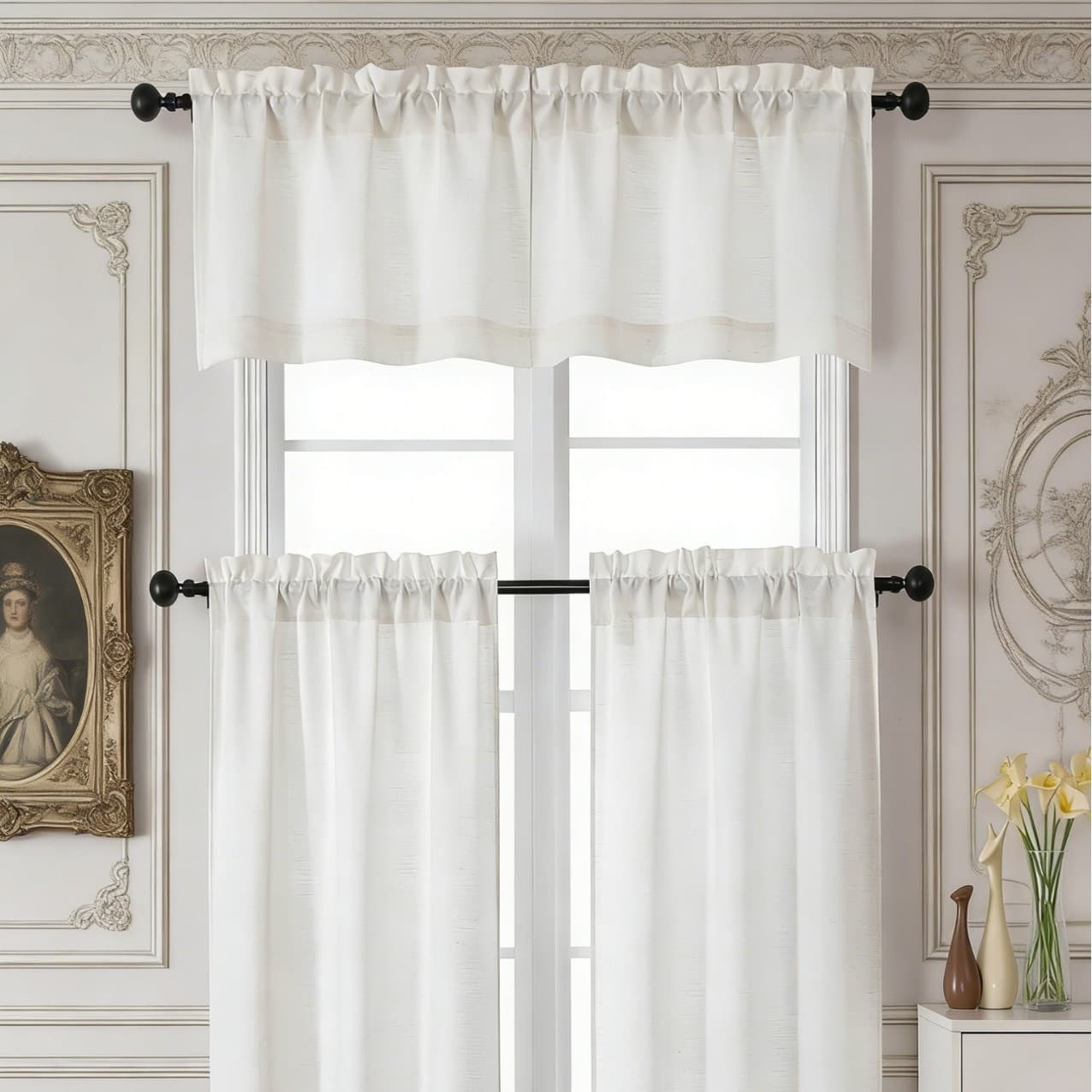 Amazon Hot Selling Modern Kitchen Curtain Small Cafe Curtain Basement Light Filtering Insulation Solid Color Curtain