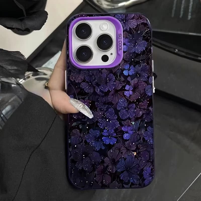Dark Night Purple Kite Case Compatible with Apple 15 Pro Max, Cool Feel 14 Plus Atmosphere, iPhone 16, 17 Pro Mobile Phone Case