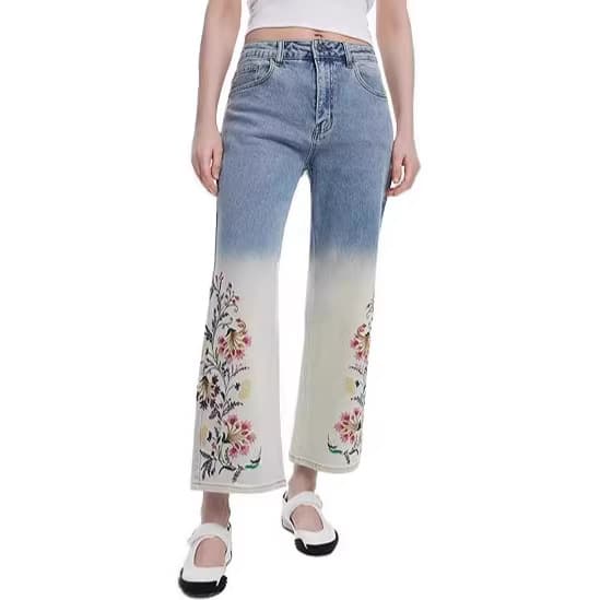 European and American 2025 new products Amazon cross-border foreign trade summer casual slimming jeans for women slim-fitting butt-lifting trousers for women