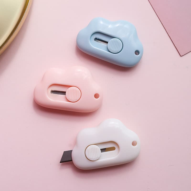 Cloud Mini Portable Small Student Utility Knife, Rabbit-themed Student Office Express/Envelope Unboxing Paper Cutter