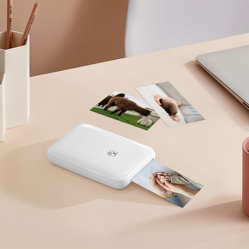 Color Photo Printer for Home Use, Bluetooth Connected to Phone, Mini Portable Pocket Photo Printer, Thermal