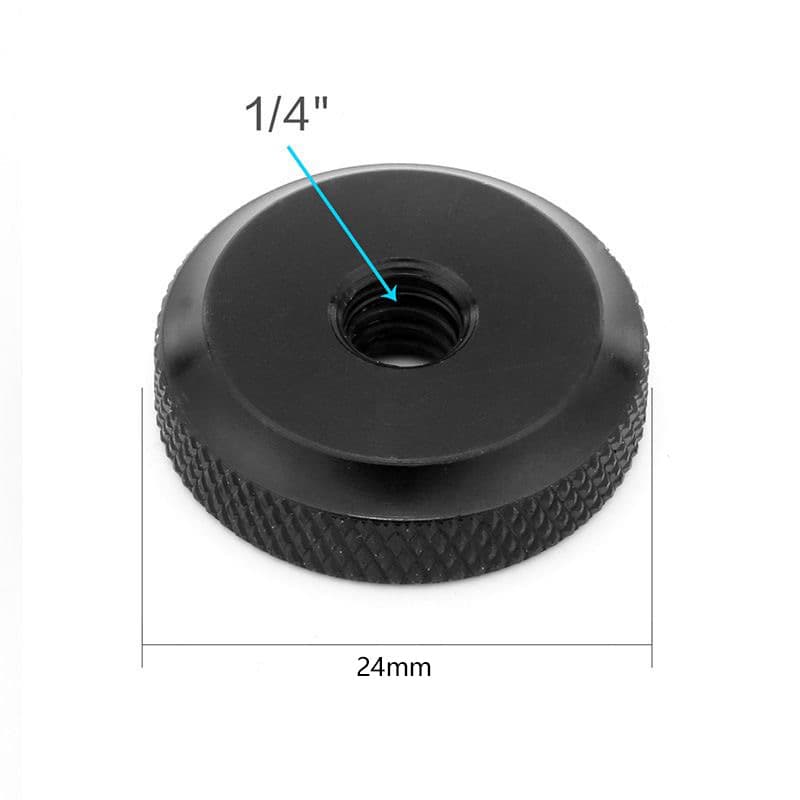 Gimbal metal plate replacement screw live streaming phone stand accessory solid aluminum alloy washer universal 1/4 thread