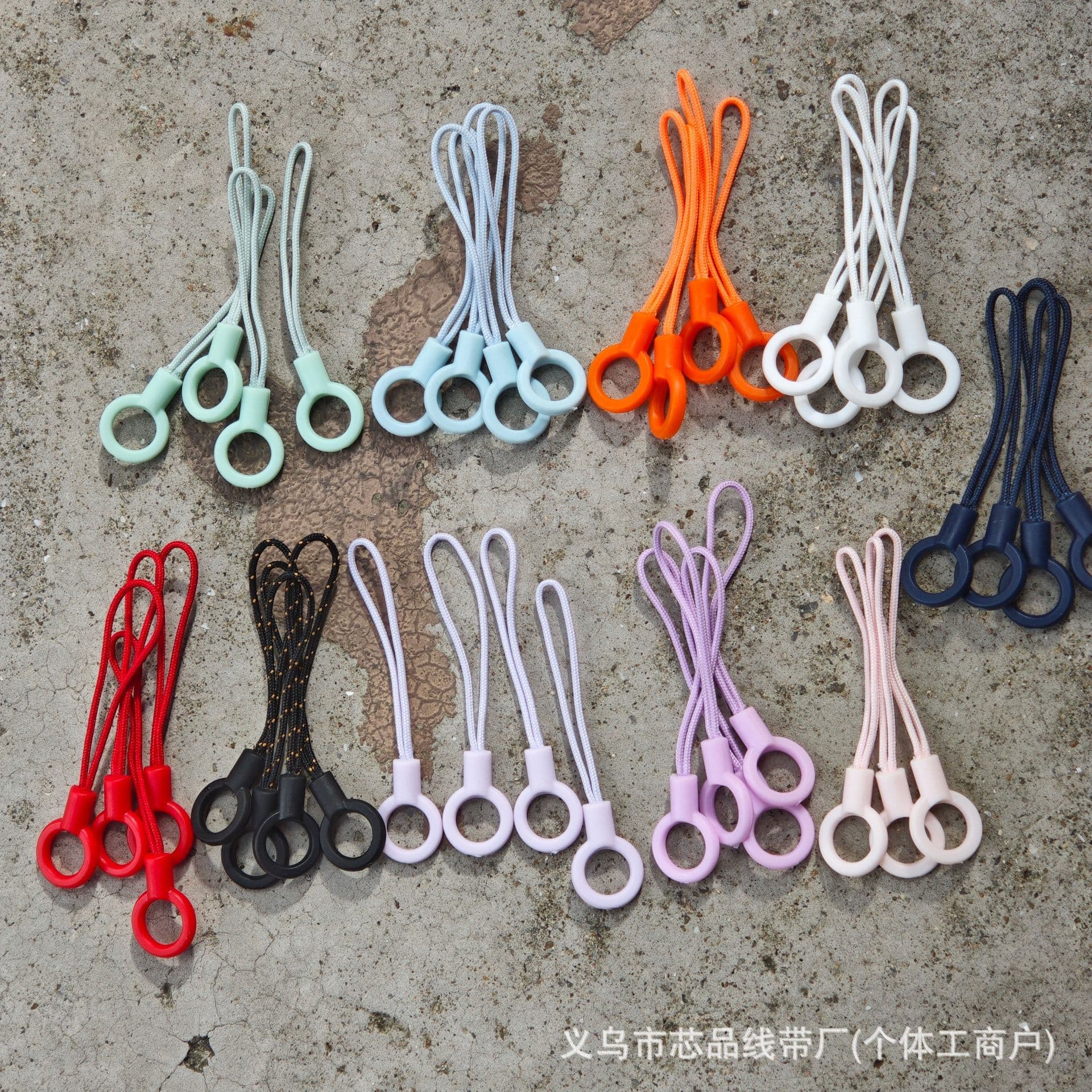 Circle phone lanyard ring buckle lanyard pendant key phone case anti-loss chain hanging loop pendant cord USB drive rope.