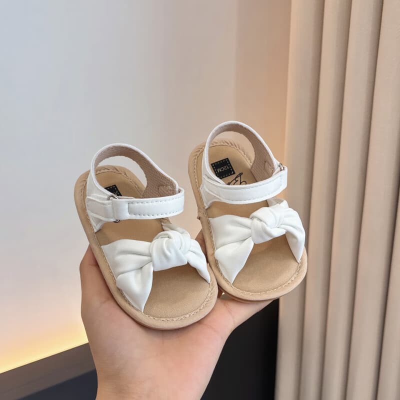 Baby Girl Sandals Summer Princess Walking Shoes for 0-1 Year Old, 9-12-14 Months, Soft Sole Non-Slip Anti-Drop
