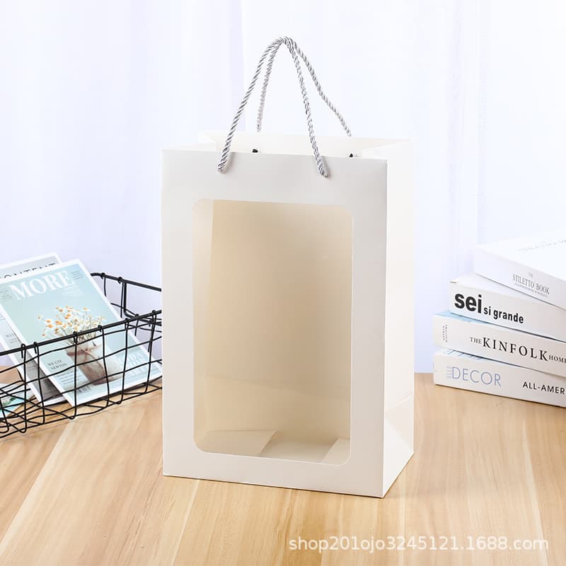 Custom Handbag Flower Box Gift Bag Handheld Flower Box Cake Gift Box Fresh Flower Packaging Box Gift Box Various Packaging