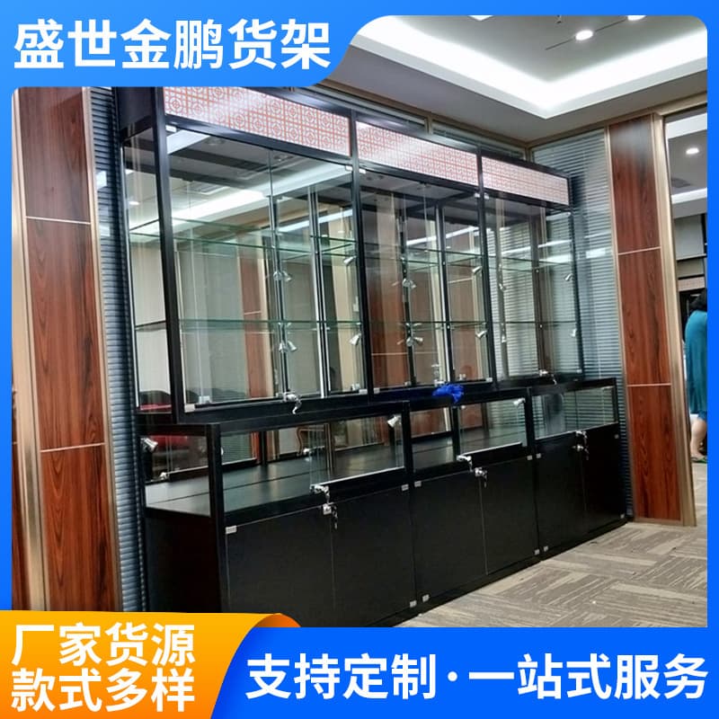 Antique and Jade Display Cabinet, L-Shaped Display Cabinet, Ceramic Display Cabinet, Transparent Glass Display Cabinet Manufacturer