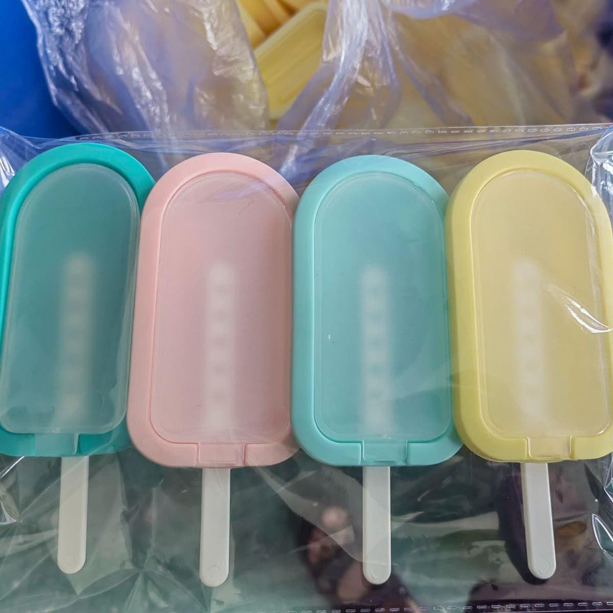 Silicone single ice cream mold box with lid mini home homemade ice cream single popsicle mold